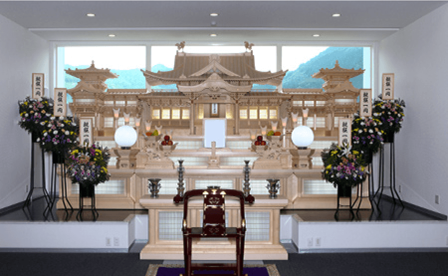祭壇／16尺白木祭壇