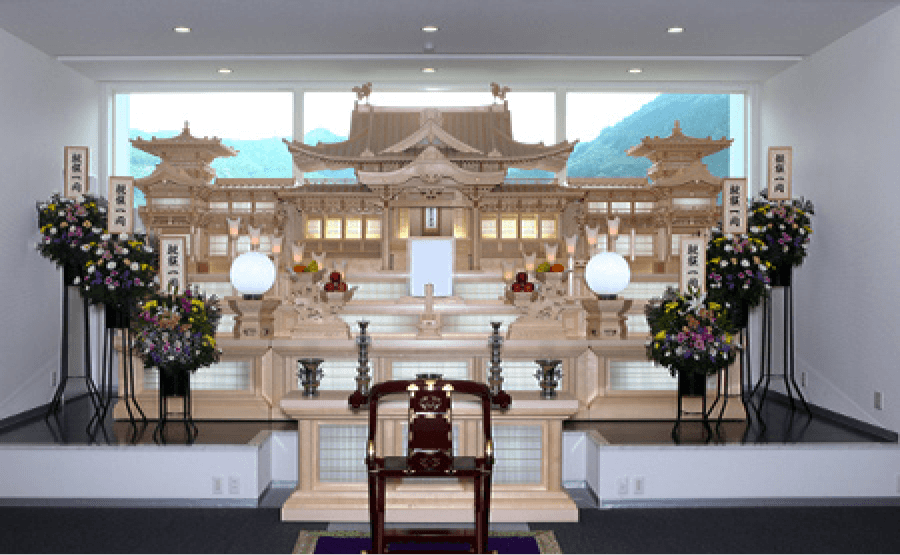 祭壇／16尺白木祭壇